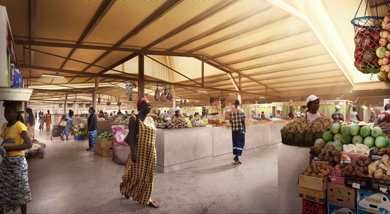 construction d'une usine de manioc à attobrou